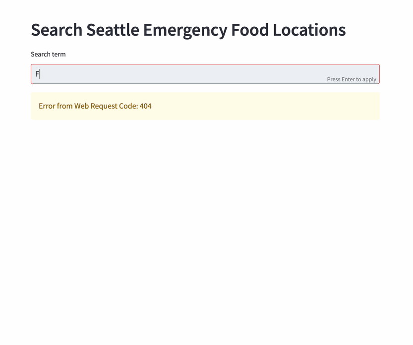 Gif of text input and data display